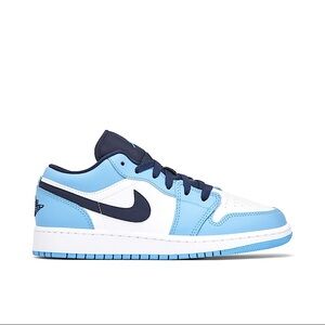 Air Jordan 1 Low UNC GS Baby Blue/Navy Blue White Nike Sneakers Shoes